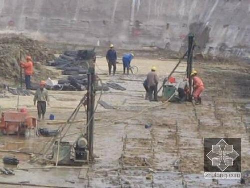 威海我公司承建北京房山区水池地基注浆加固工程
